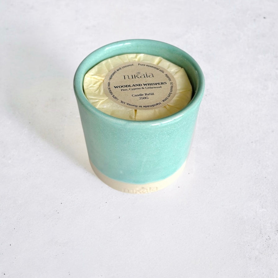 Woodland Whispers in Aqua  (Large)