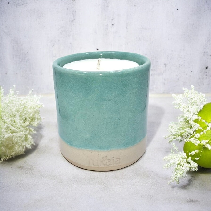 Rainforest Dawn in Aqua (Large)