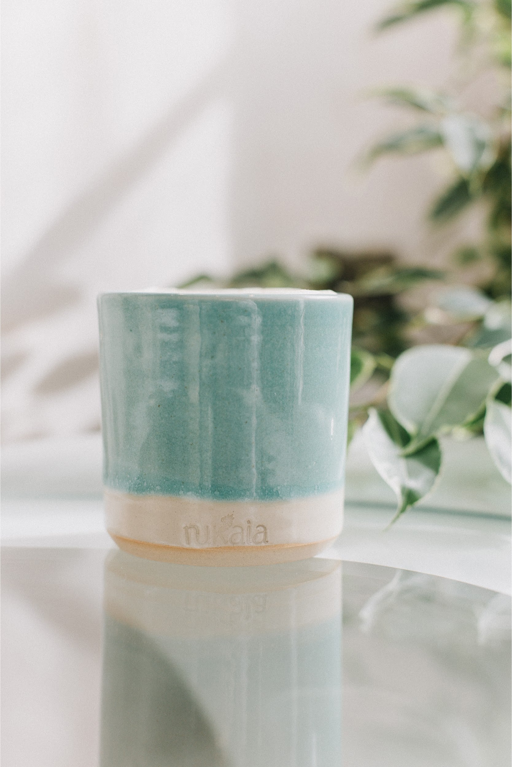 Rainforest Dawn in Aqua (Large)